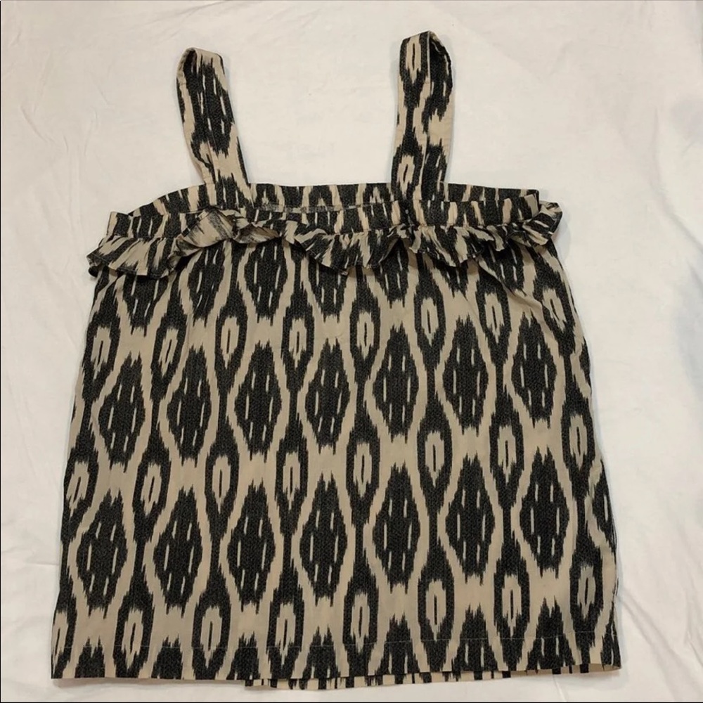 Cream and black J Crew Top Sz 4